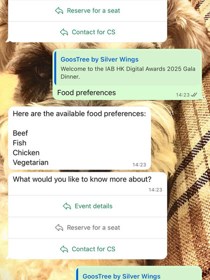 WhatsApp event RSVP bot template